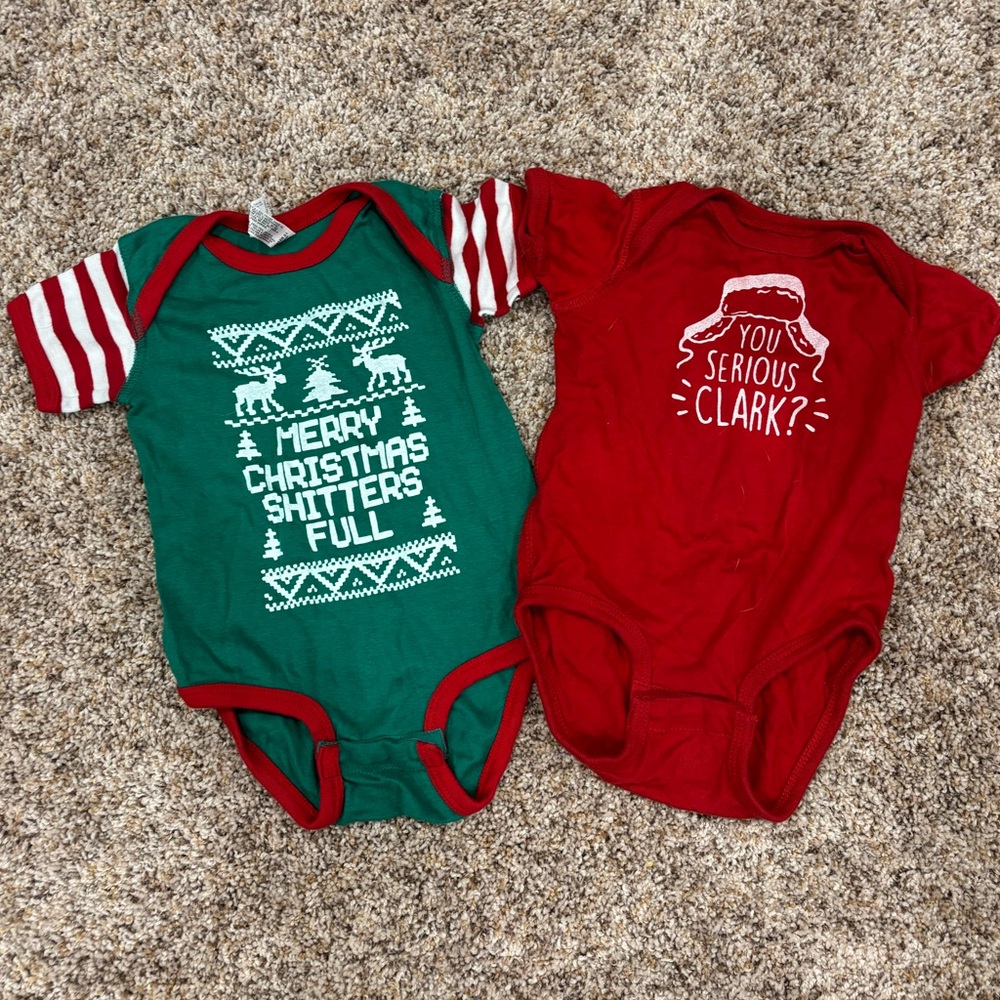 Rabbit Skins Christmas onesies